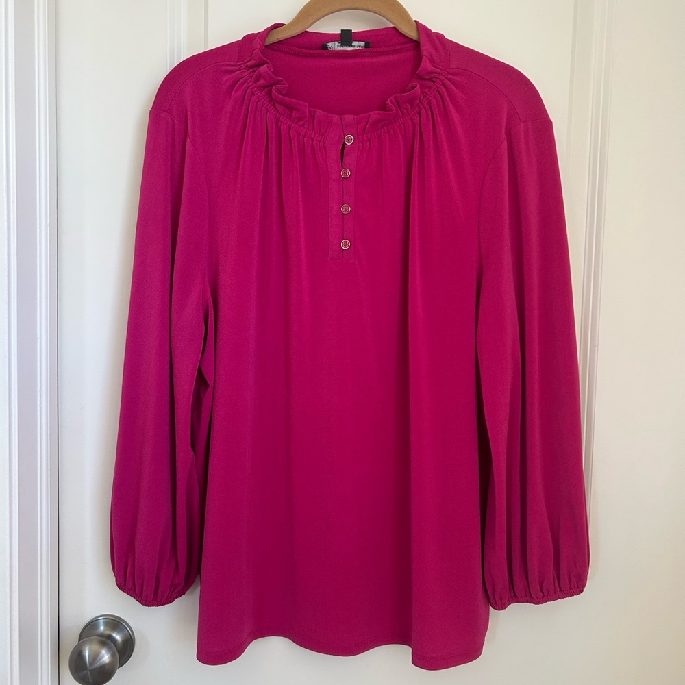 Adrianna Papell Women's Pink Blouse